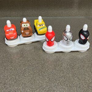 6 NEW! Good2Grow Marvel (Spiderman) + Cars Toppers